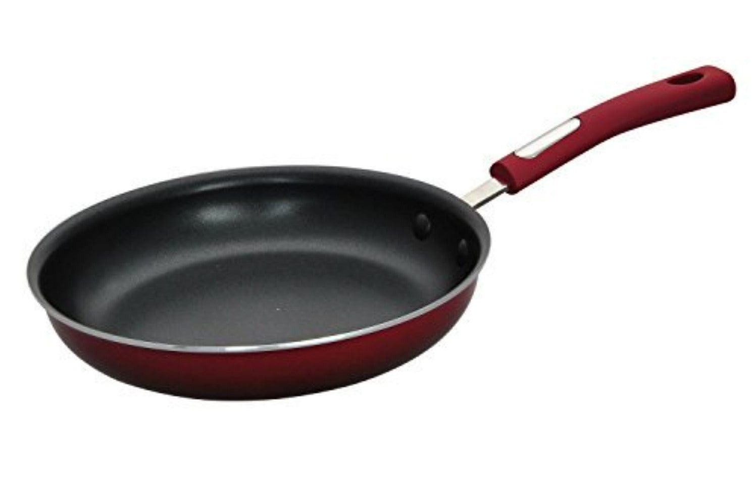 Hamilton Beach 12 Piece Non-Stick Interior Soft Touch Handles Aluminum Cookware Set, Gradient Red