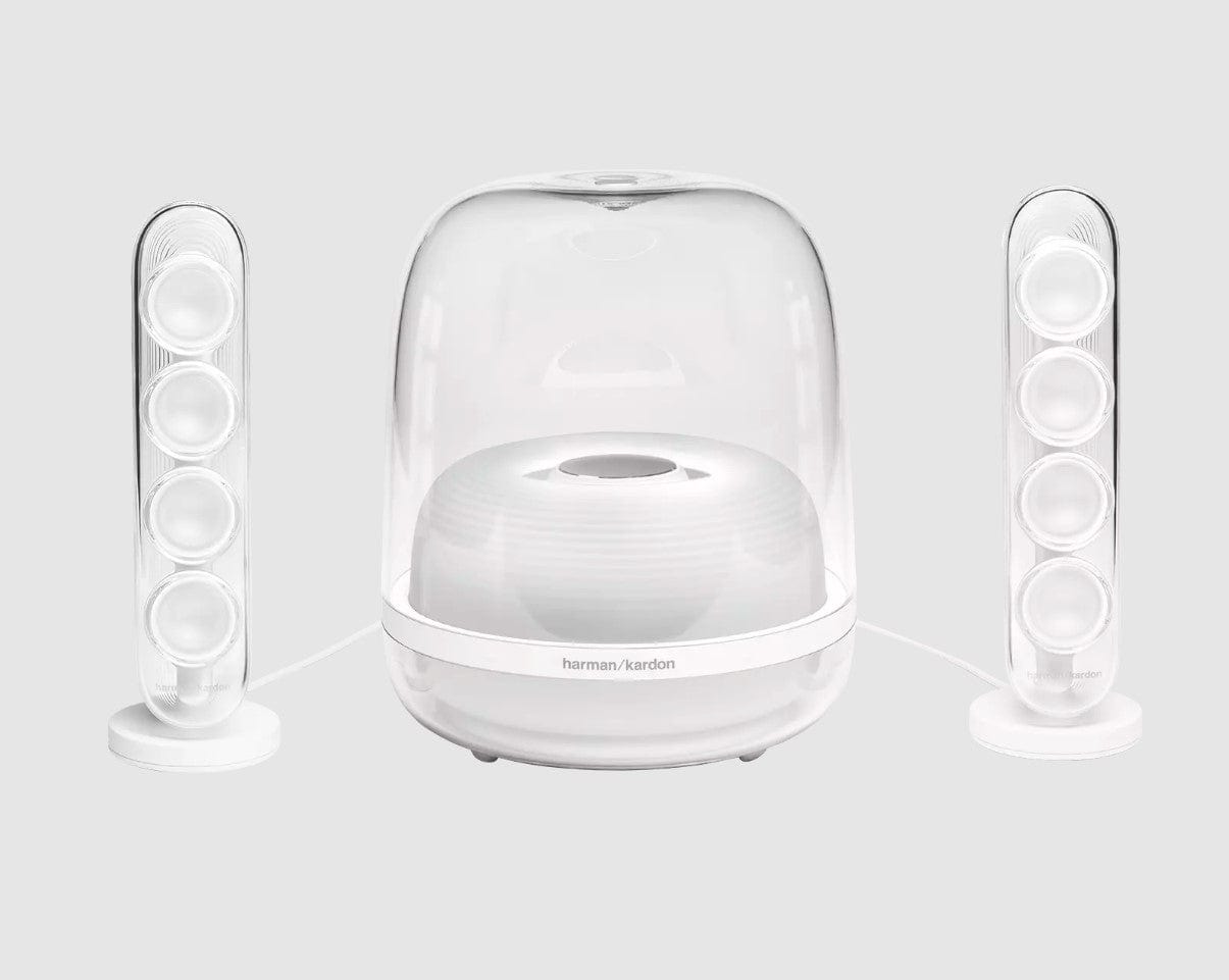 Harman Kardon SoundSticks 4 Bluetooth Wireless 2.1 Speaker System, White - Certified Refurbished