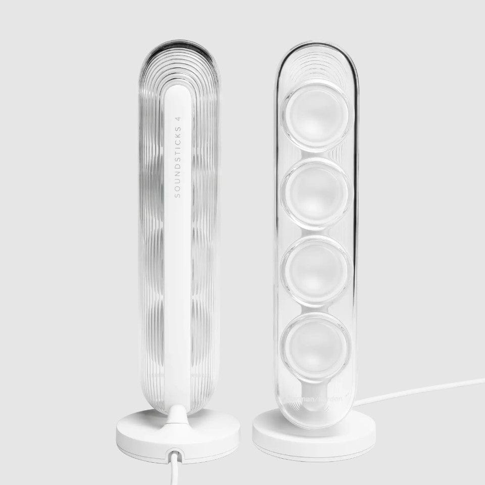 Harman Kardon SoundSticks 4 Bluetooth Wireless 2.1 Speaker System, White - Certified Refurbished