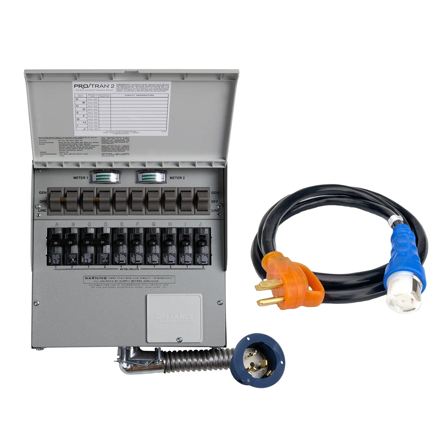 Anker SOLIX Home Backup Power Kit (50A Transfer Switch + Cable), Scalable, Seamless, and Reliable Emergency Power Solution