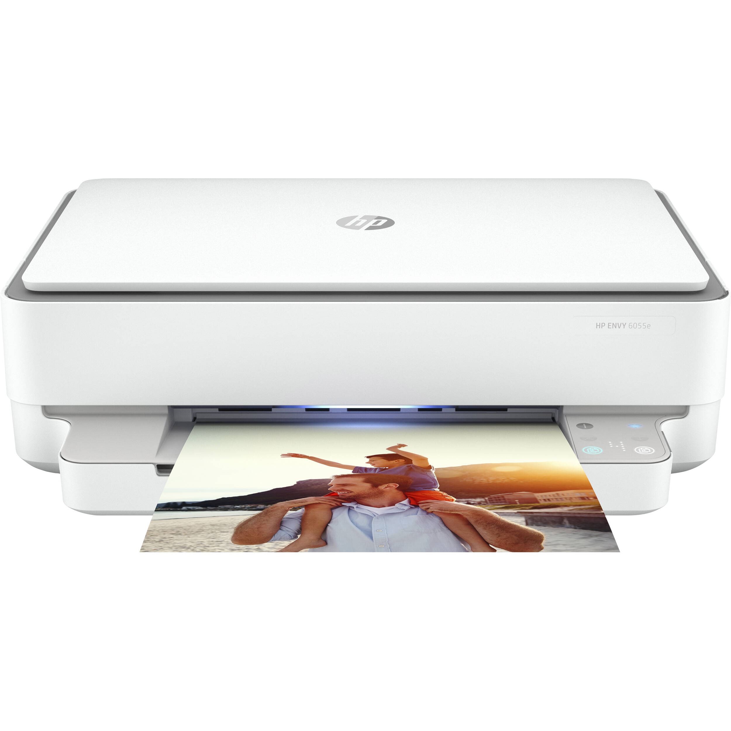 HP ENVY 6055e All-in-One Printer, White - Certified Refurbished