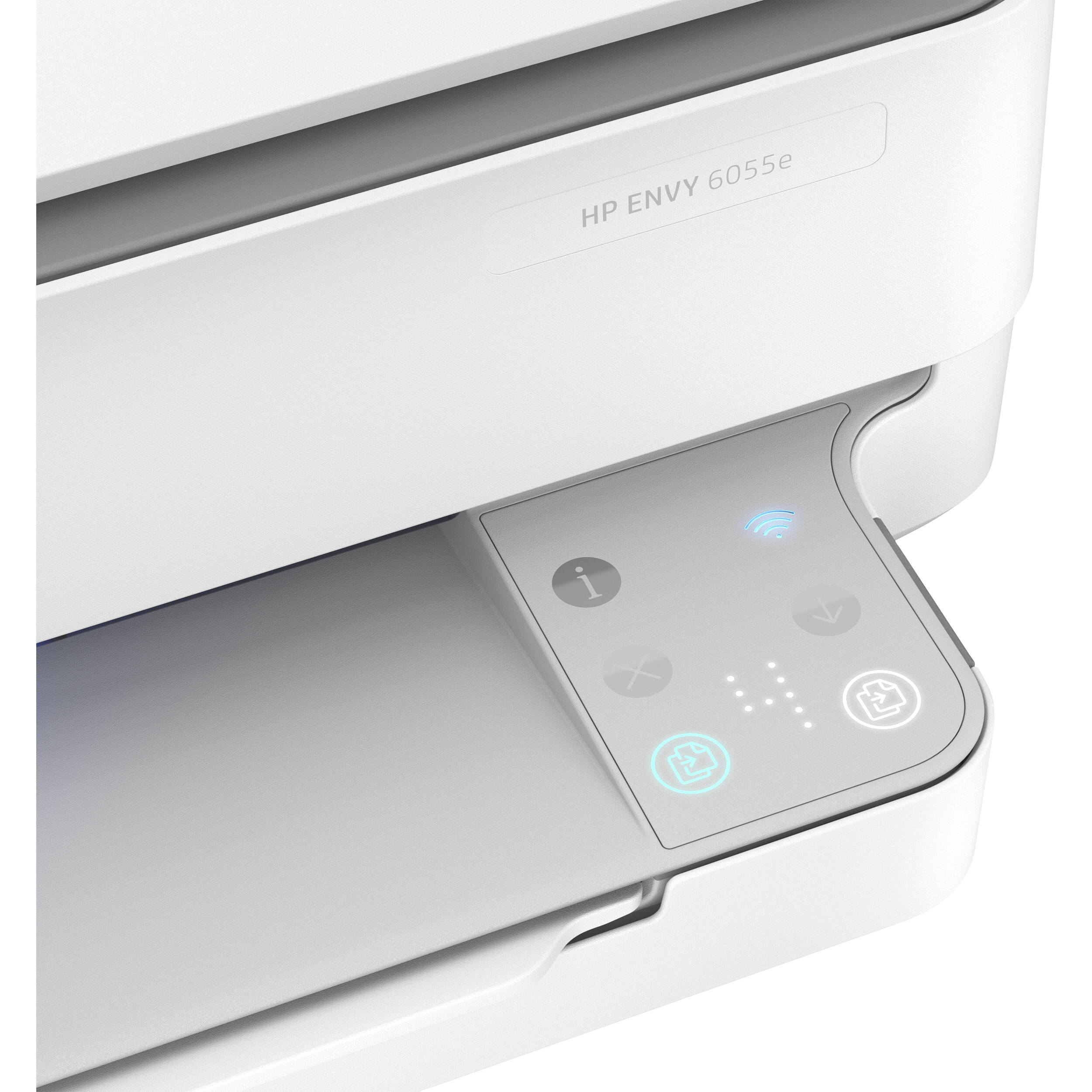 HP ENVY 6055e All-in-One Printer, White - Certified Refurbished