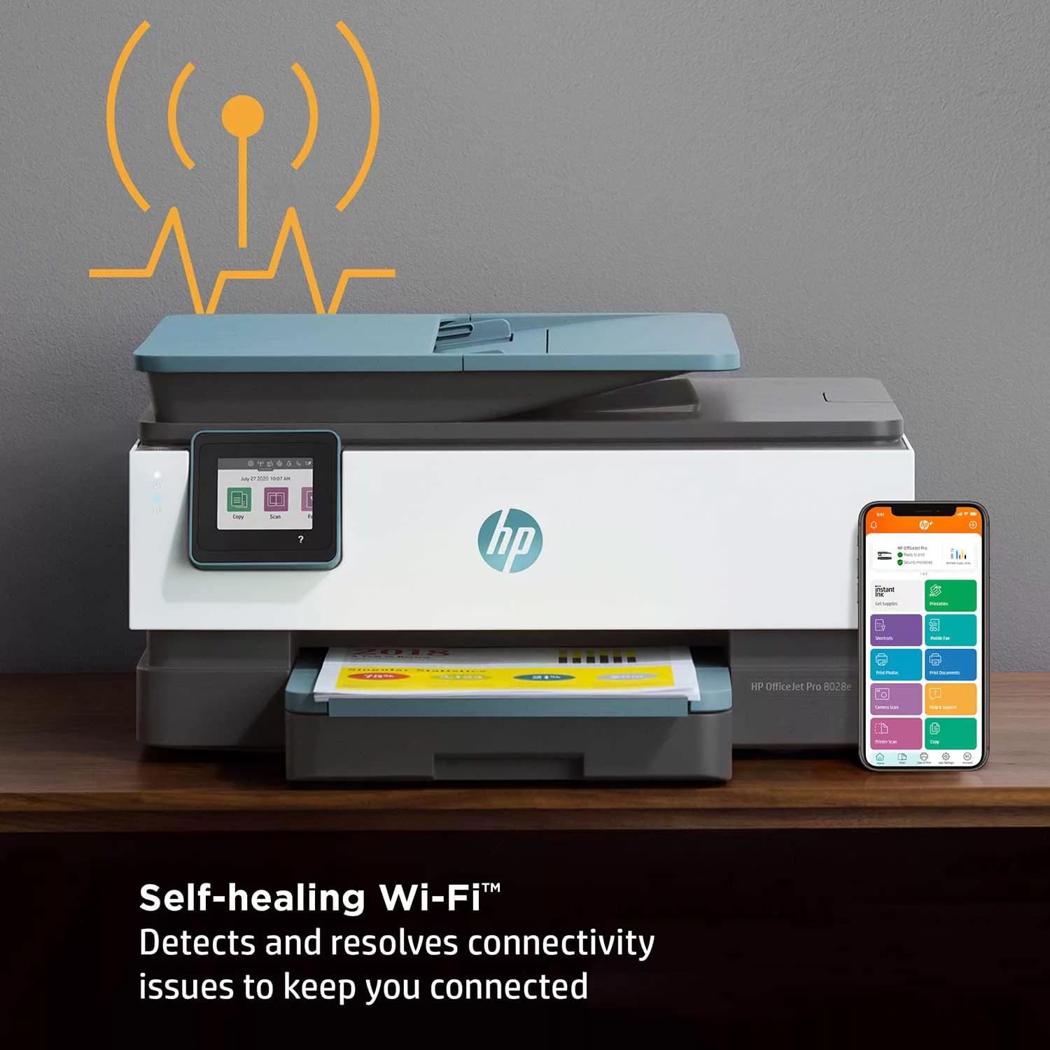 HP HP-OJPRO8028E-RB OfficeJet Pro 8028e All-in-One Wireless Color Inkjet Printer - Certified Refurbished