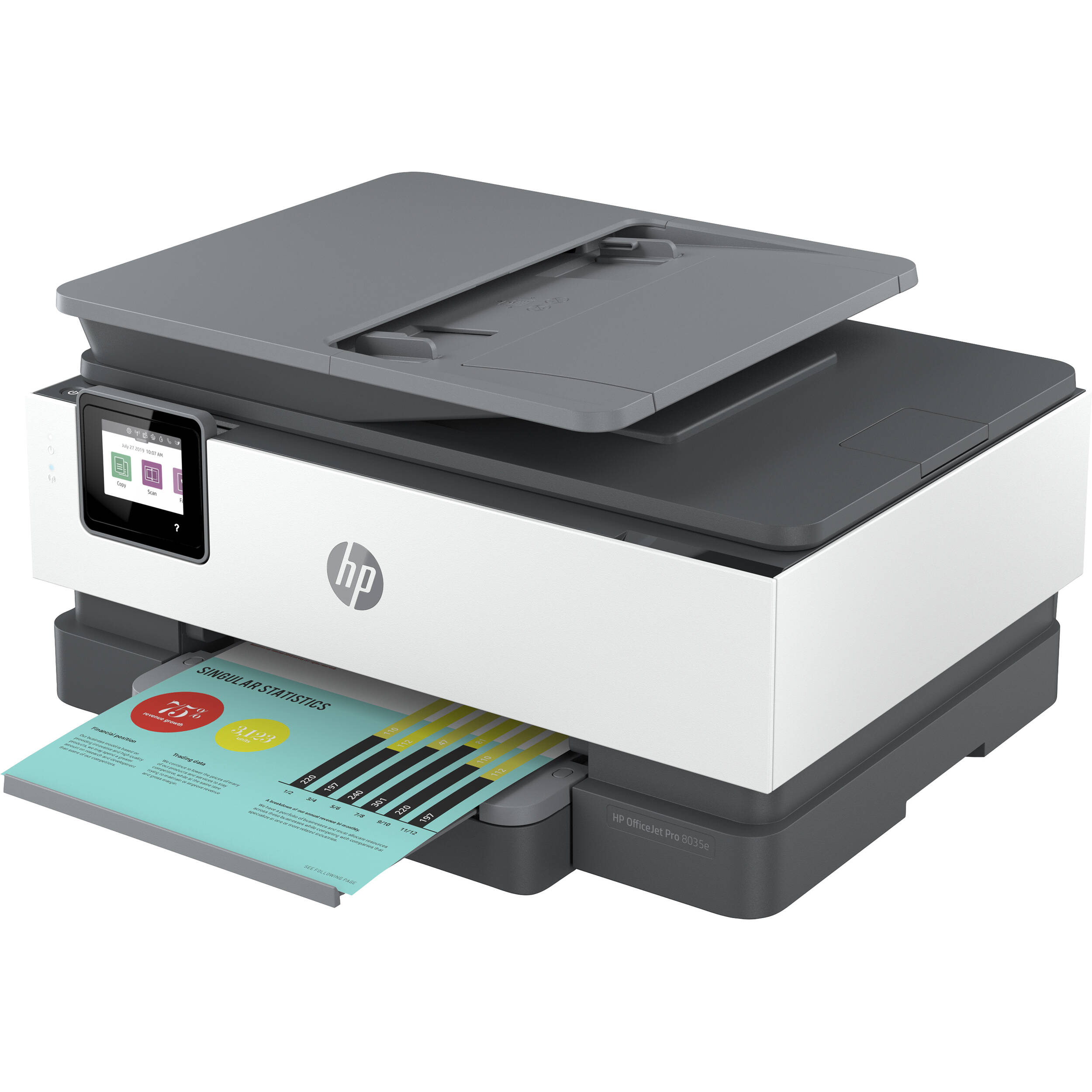 HP HP-OJPRO8035E-B-RB OfficeJet Pro 8035 All-in-One Printer, Basalt - Certified Refurbished
