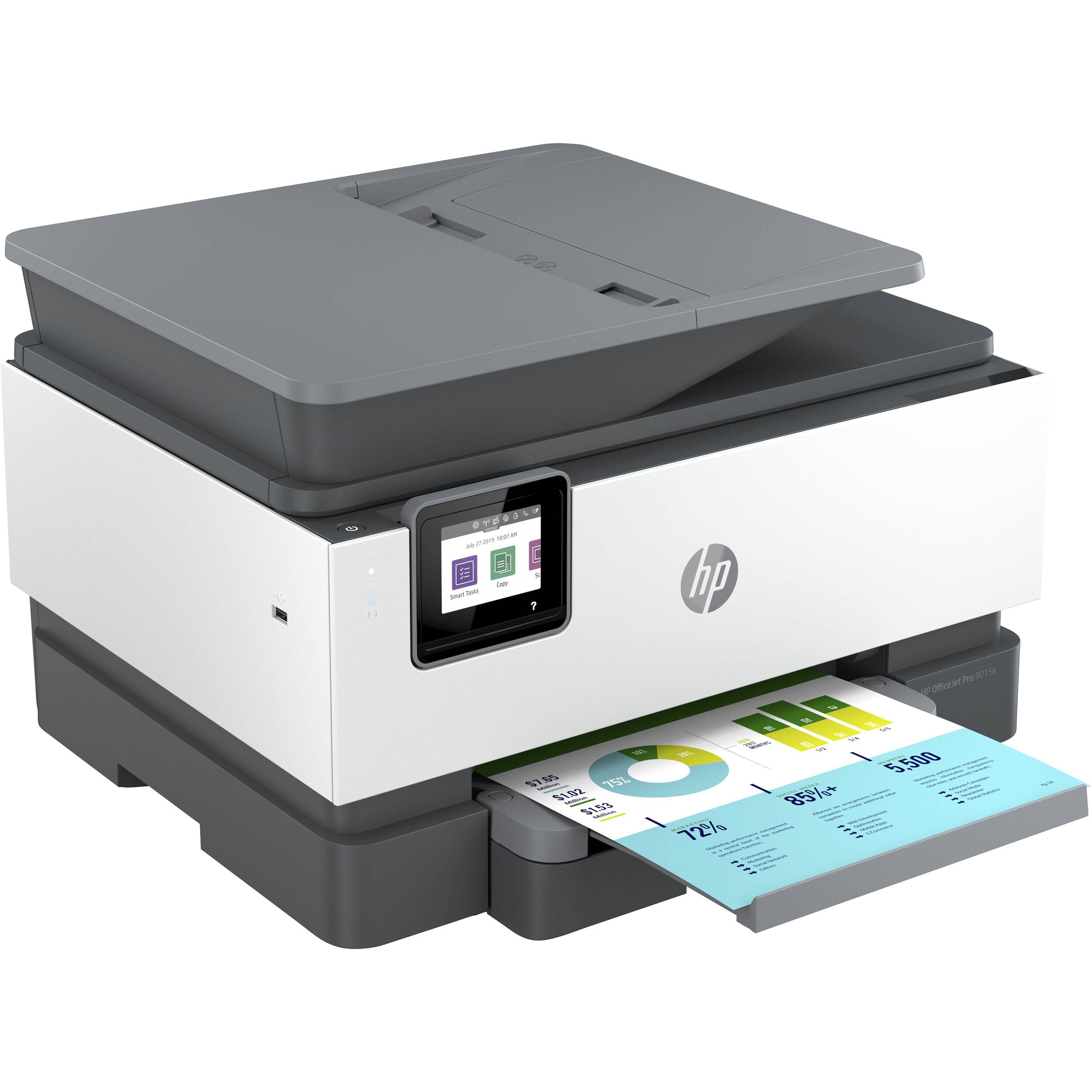 HP OfficeJet Pro 9015e Wireless Color All-in-One Printer - Certified Refurbished