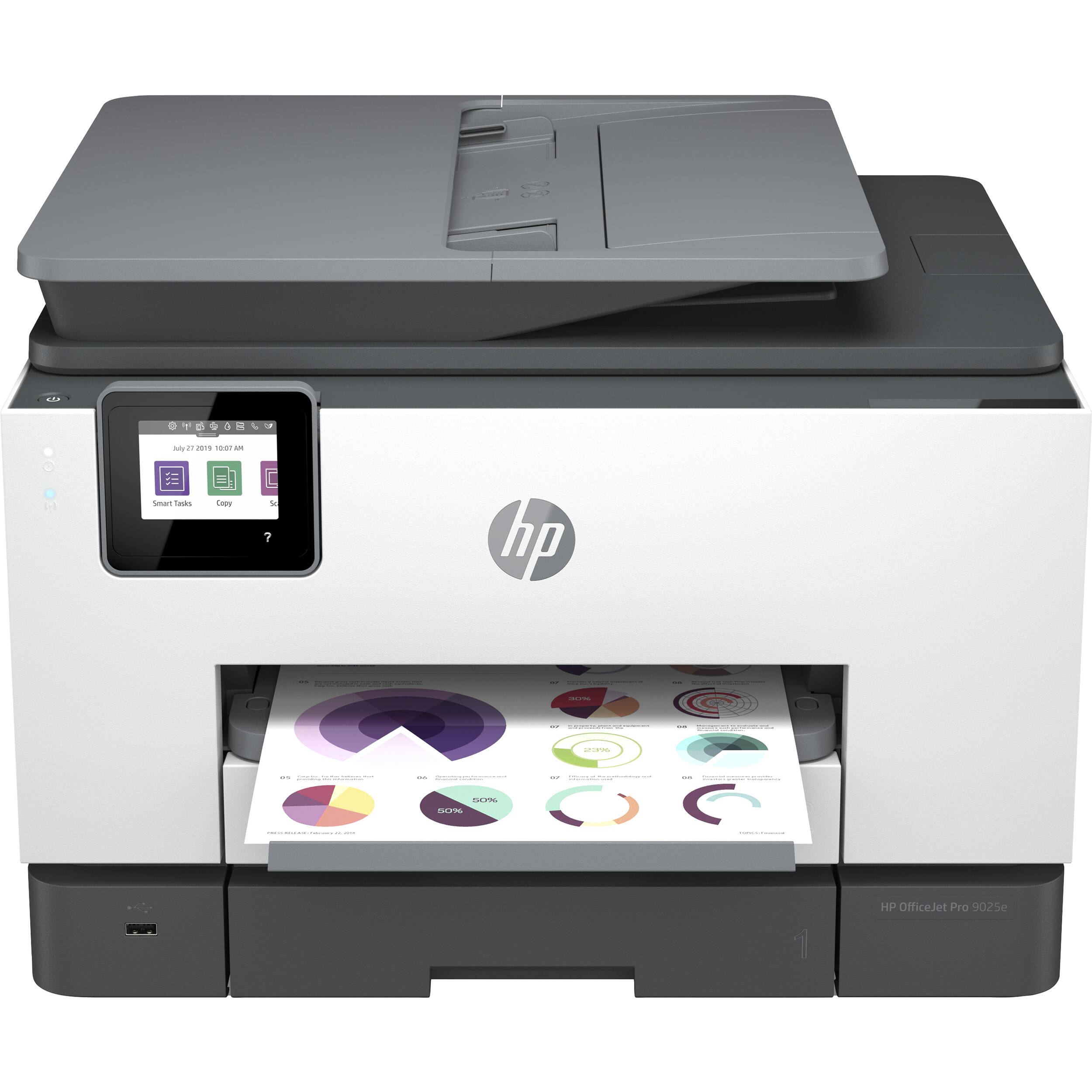HP OfficeJet Pro 9025e Wireless Color All-in-One Printer - Certified Refurbished