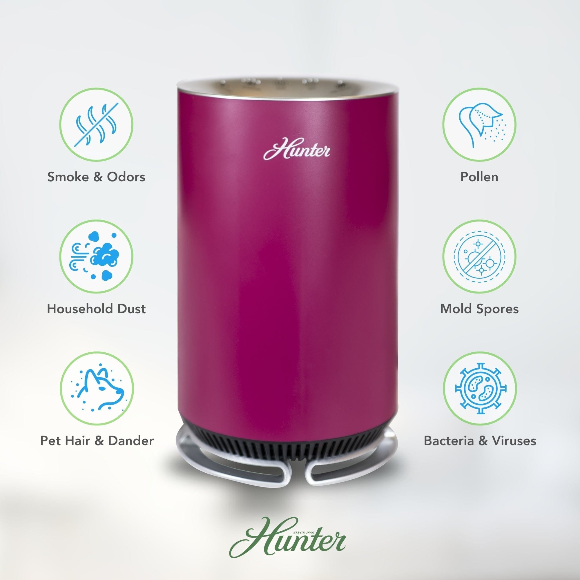 Hunter AirX EcoSilver® HEPA Digital Air Purifier HP125