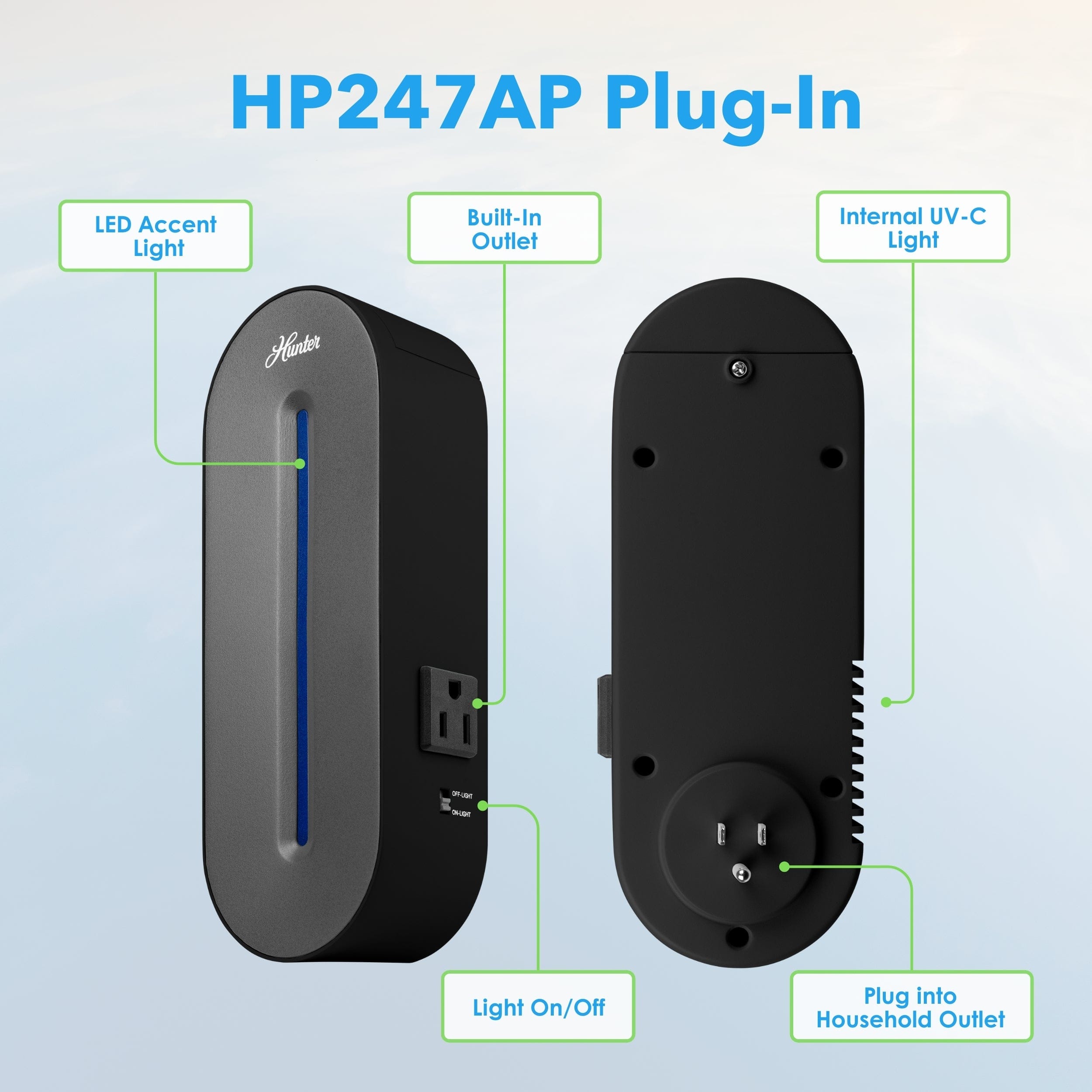 Hunter Plug-In UV-C Air Sanitizer HP247AP