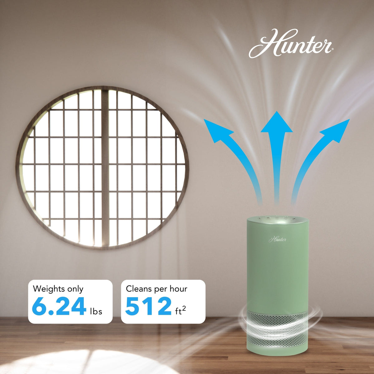 Hunter True HEPA Cylindrical Tower Air Purifier HP400