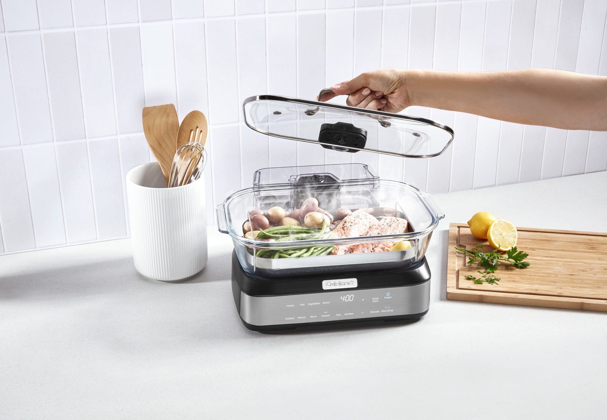 Cuisinart CookFresh® Digital Glass Steamer, Black