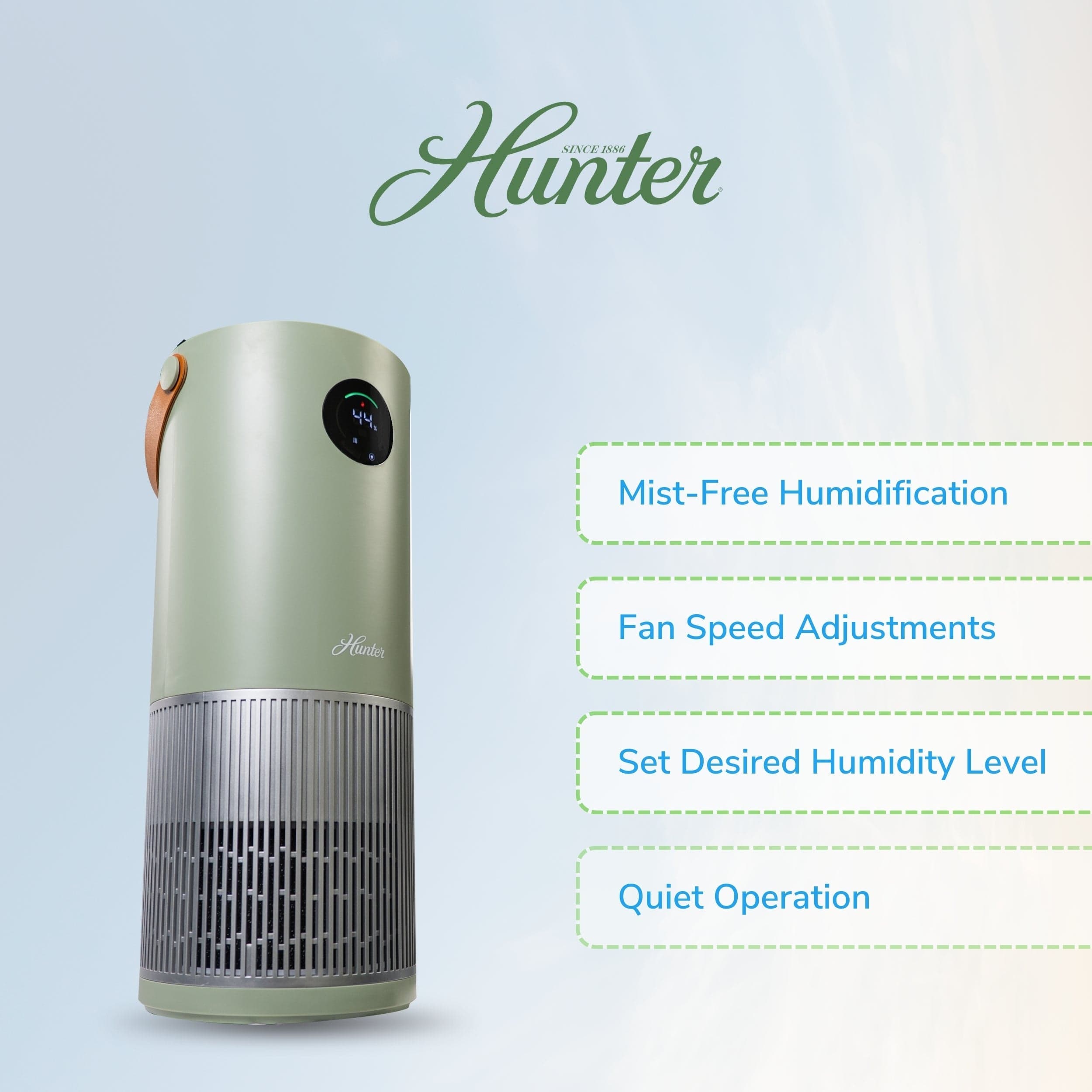 Hunter 2-in-1 True HEPA Mist-Free Air Purifier & Humidifier, HPH625