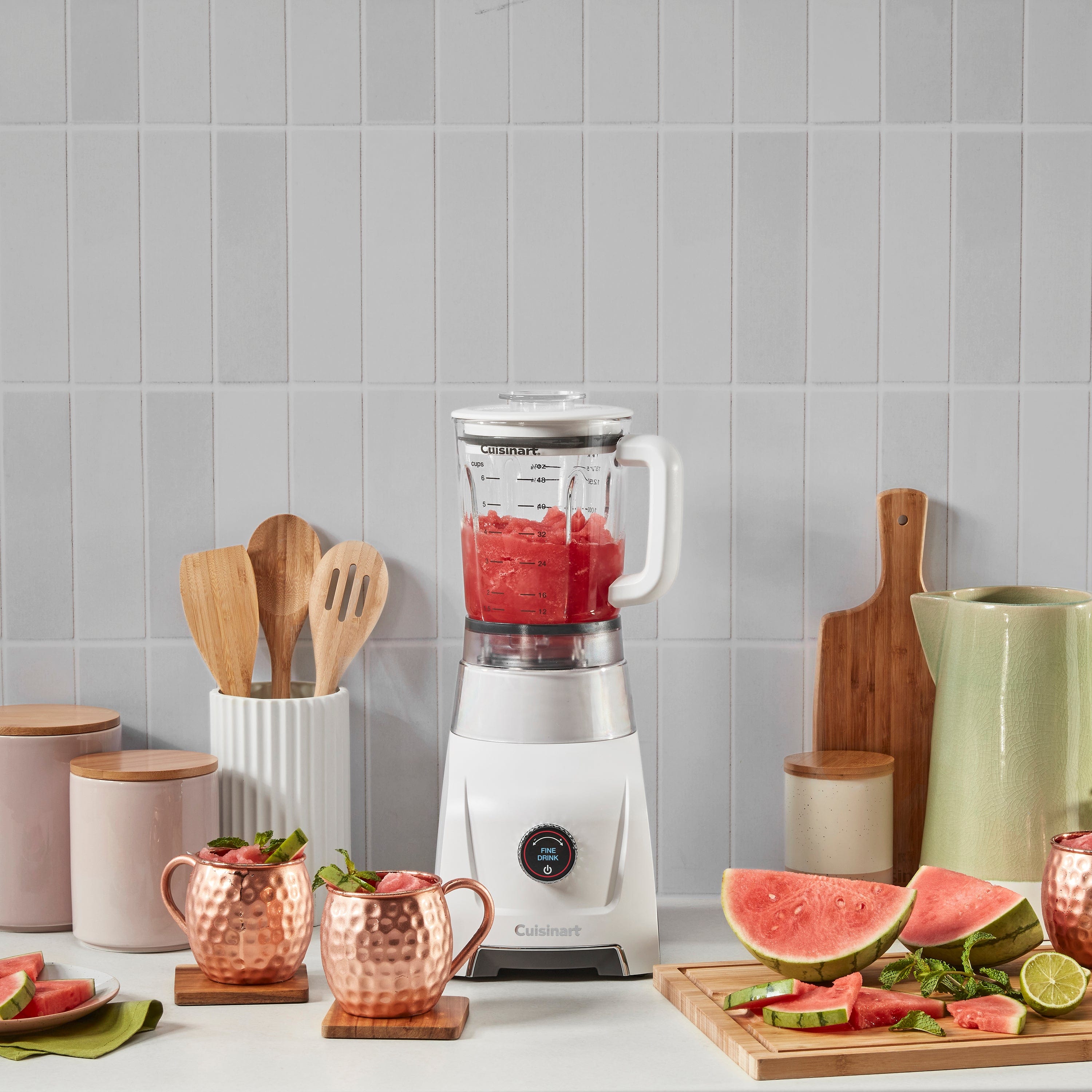 Cuisinart Hurricane® 48 oz Glass Jar Blender, white