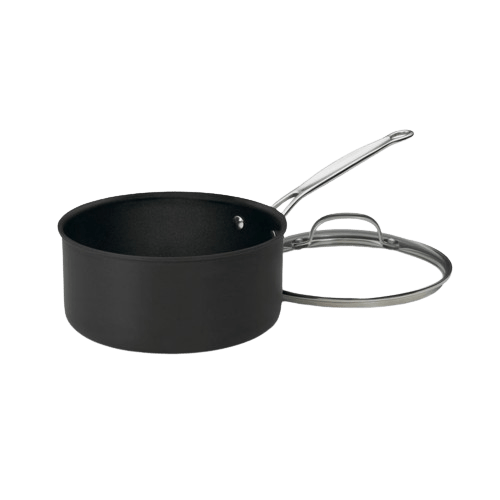 Cuisinart Chef's Classic™ Non-Stick Hard Anodized 3 Quart Saucepan, Black