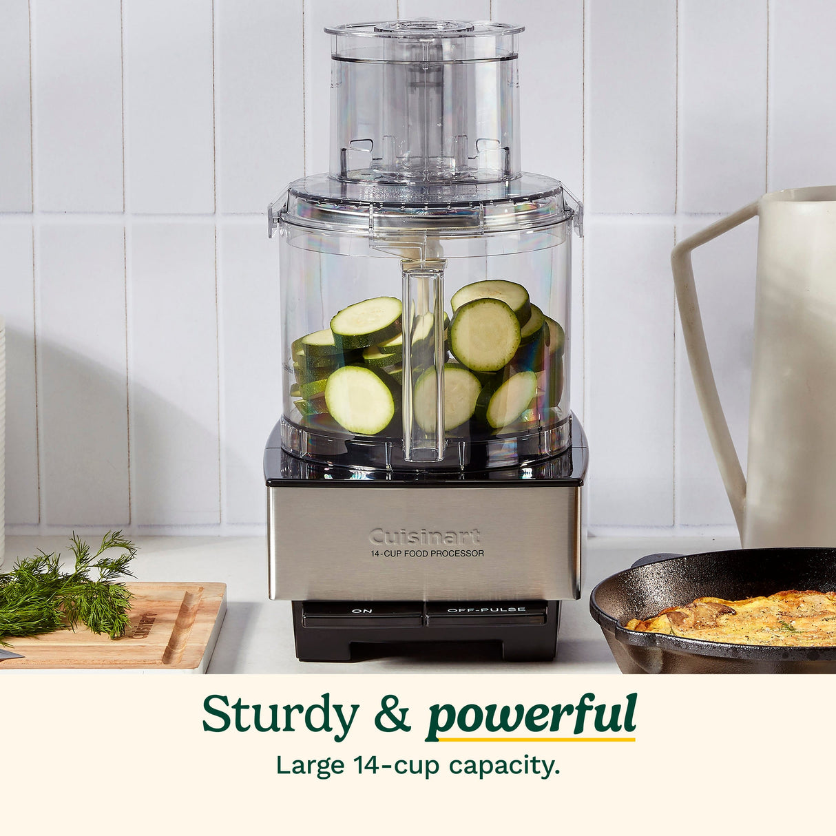 Cuisinart Custom 14 Cup Food Processor, Silver