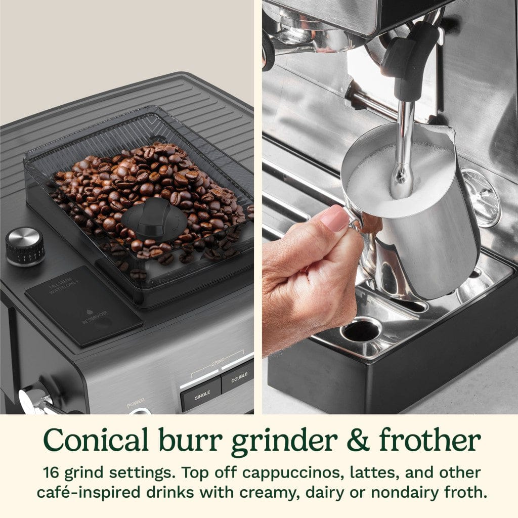 Cuisinart Espresso Bar™ Grind & Brew Espresso Machine, Black