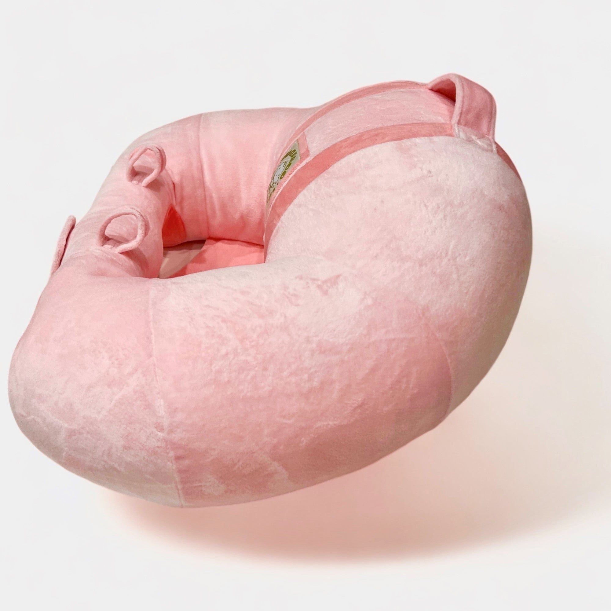 Hugaboo Infant Sitting Chair, Portable, Washable Baby Floor Seat, Sakura Pink & Blush