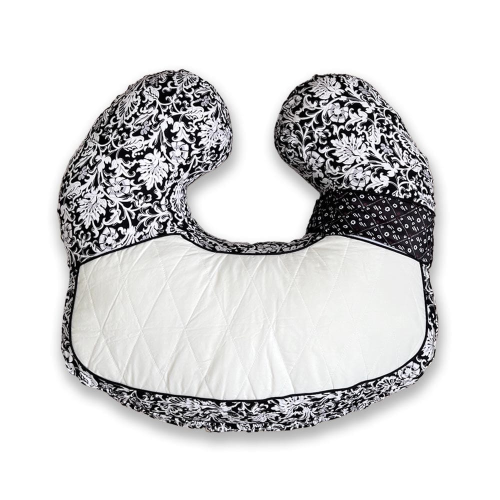 Hugaboo Nursing Pillow, Portable, Washable, Black Floral