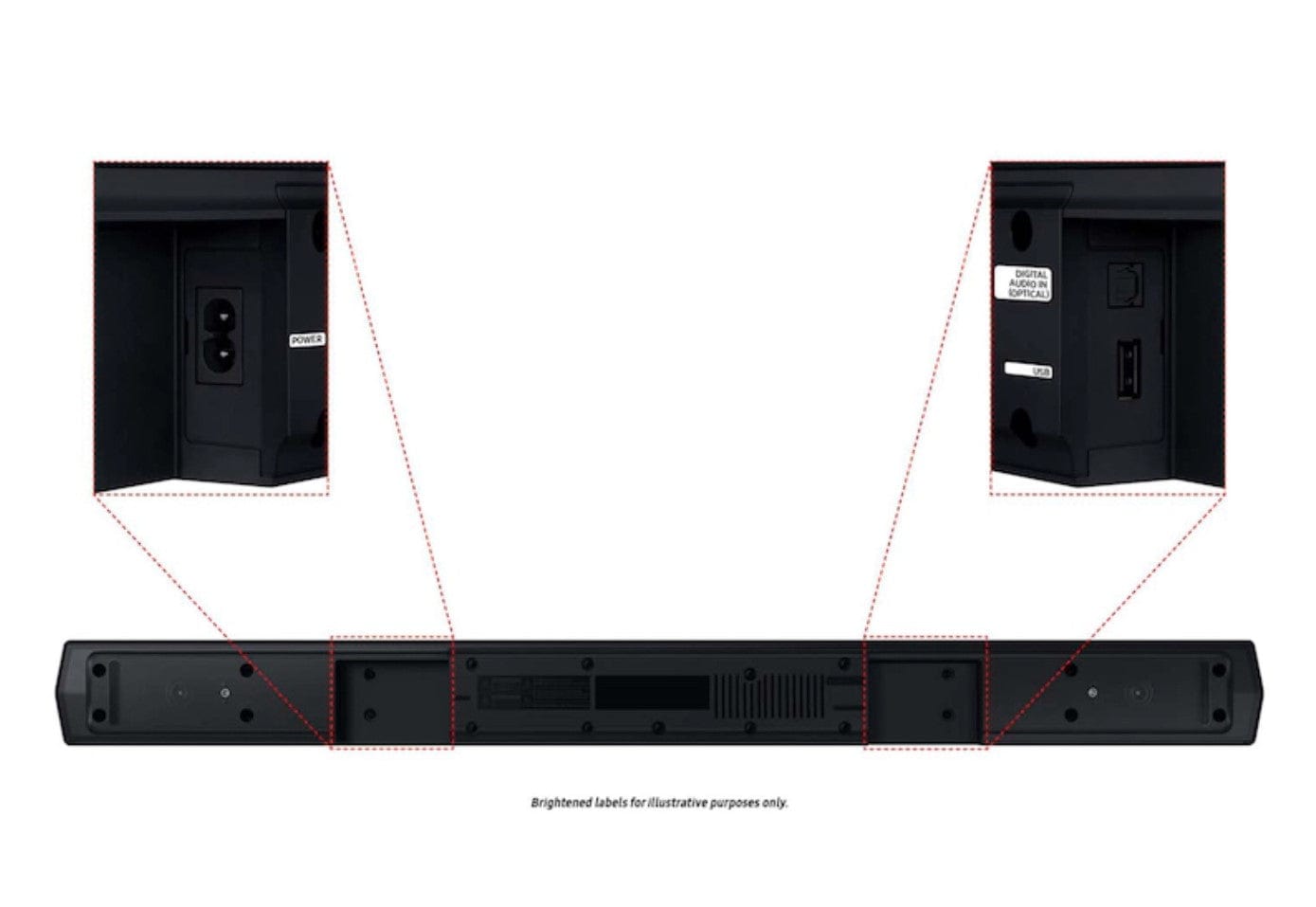Samsung B-series 4.1ch with Rear Speakers and Subwoofer Soundbar System - Certified Refurbished