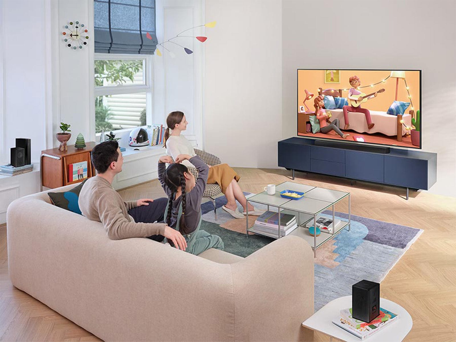 Samsung B-series 4.1ch with Rear Speakers and Subwoofer Soundbar System - Certified Refurbished