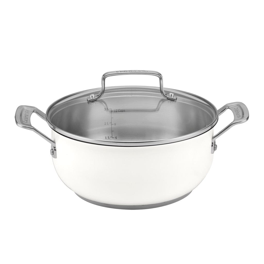 Cuisinart 4.5 Qt. Dutch Oven with Cover, White