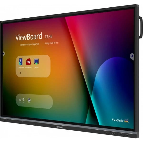 ViewSonic 65" 2160p 4K Interactive Display, 20-Point Touch, VGA, HDMI, LCD - Certified Refurbished