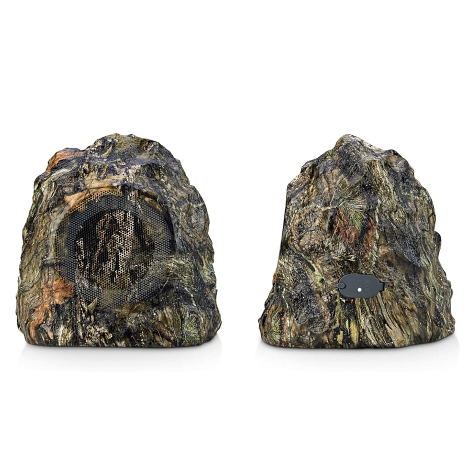 iHome Outdoor Rock Wireless Bluetooth, IPX5 Waterproof Speakers, Pair, Moss Oak / Camo
