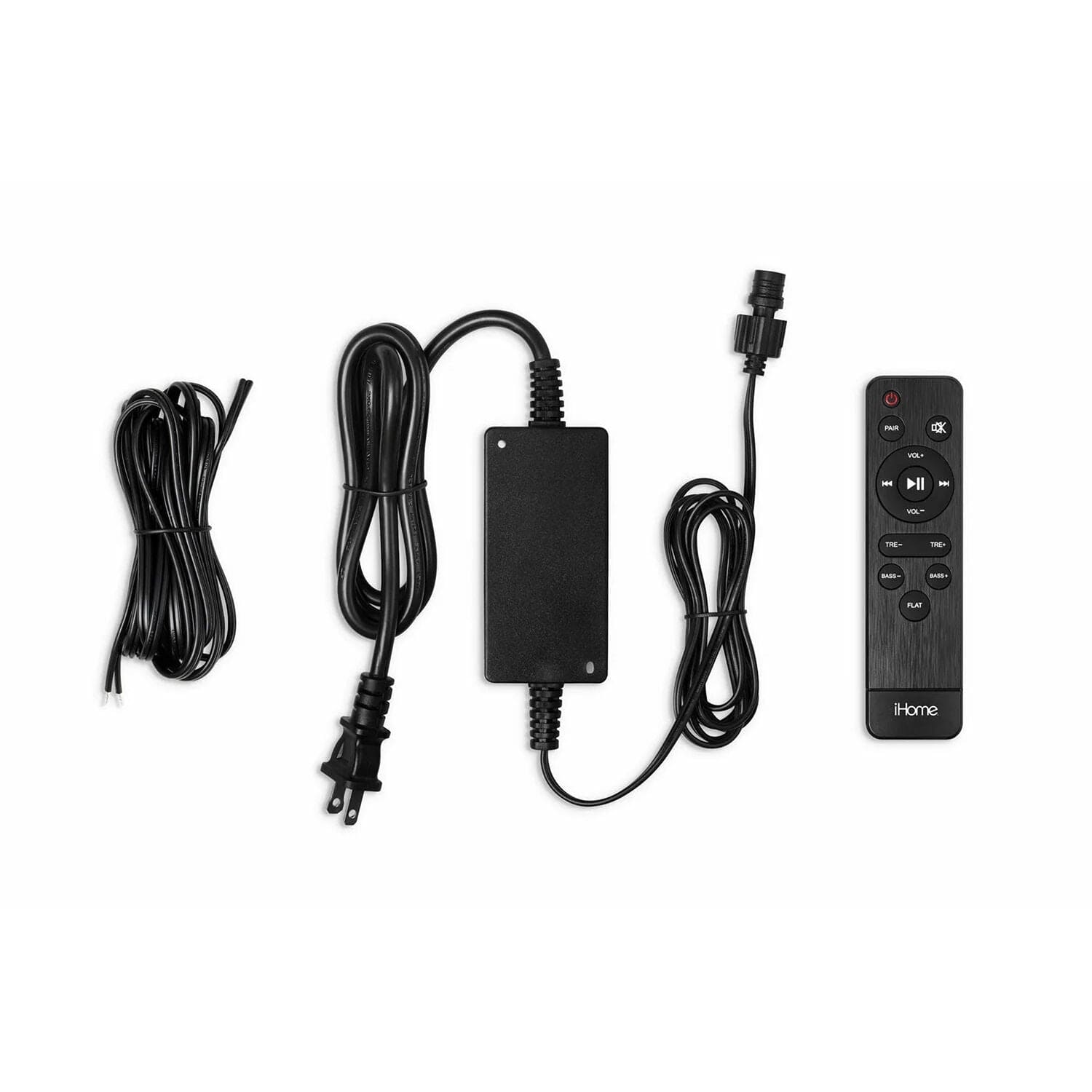 iHome Weatherproof Outdoor Bluetooth Speakers, 100 Watts, Pair, Patio/Deck Audio, Black