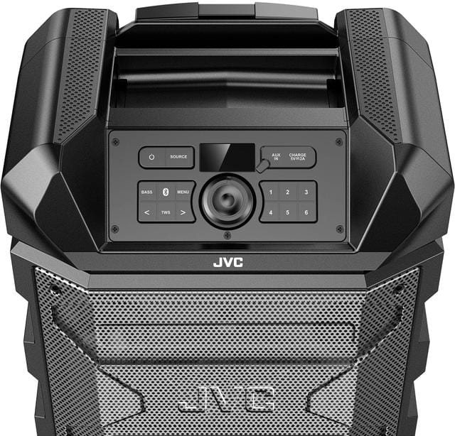 JVC Trailgator 120 Rugged Portable Bluetooth Speaker, Black