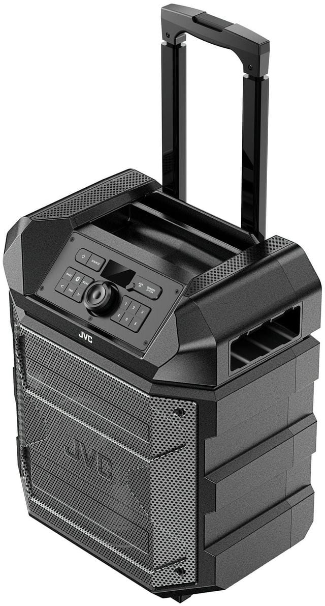 JVC Trailgator 120 Rugged Portable Bluetooth Speaker, Black