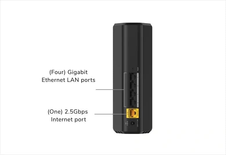 NETGEAR Nighthawk Dual-Band WiFi 7 Router RS100, BE3600 Speed up to 3.6 Gbps, Covers 2000 sq. ft., 2.5 Gig Port - Certified Refurbished
