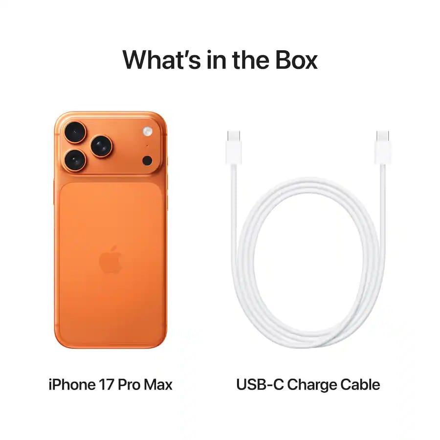 Apple iPhone 17 Pro Max 1TB 100% Battery Unlocked Smartphone, Cosmic Orange - Refurbished