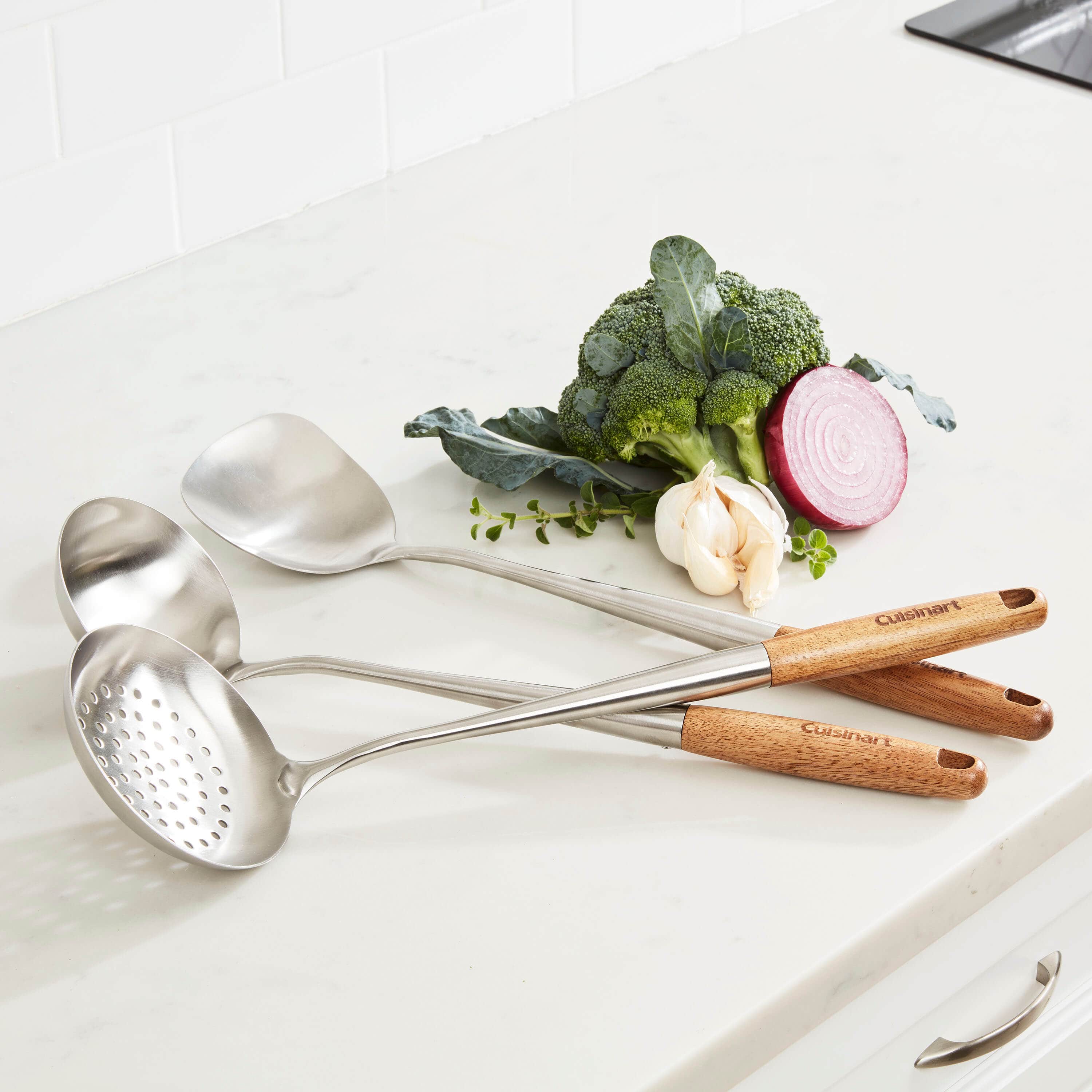 Cuisinart 3Pc Wok Tool Set, Silver