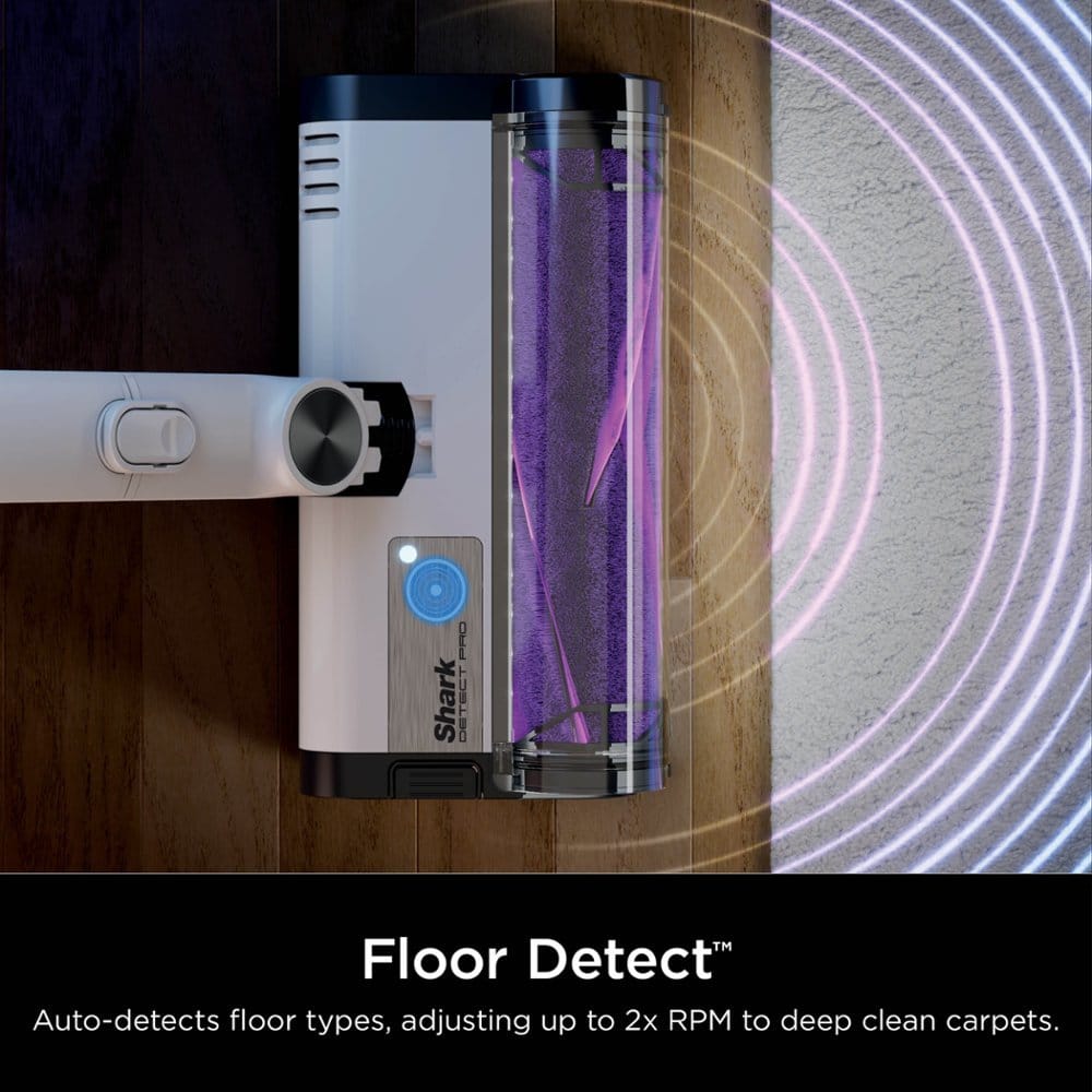 Shark Detect Pro Cordless HEPA QuadClean Multi-Surface Stick Vacuum, Grey/Brass - Certified Refurbished