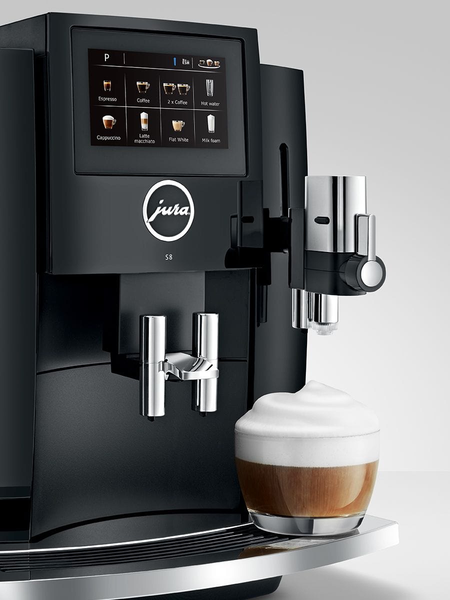 Jura S8 Automatic Coffee & Espresso Machine, Piano Black - Certified Refurbished