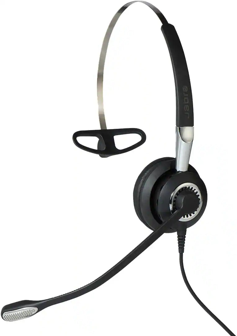 Jabra BIZ 2400 II QD Mono NC Wired Headset, 3-in-1 Convertible, Contact Center, Black - Certified Refurbished
