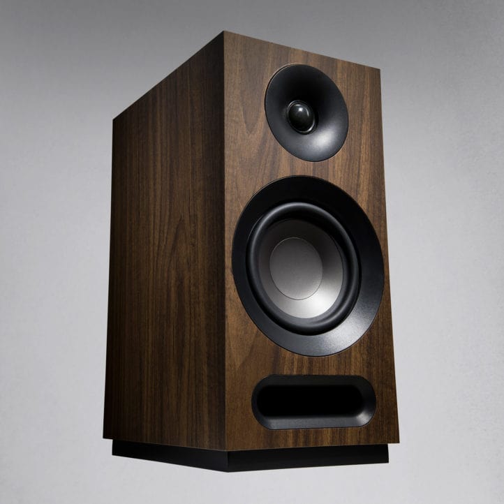 Jamo J1068808 S 803 Dolby Atmos Expandable Bookshelf Speaker Pair Walnut - Certified Refurbished