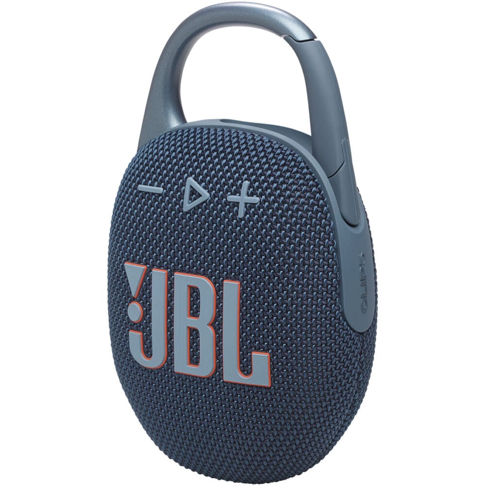 JBL Clip 5 Portable Wireless Bluetooth Speaker, Blue - Certified Refurbished