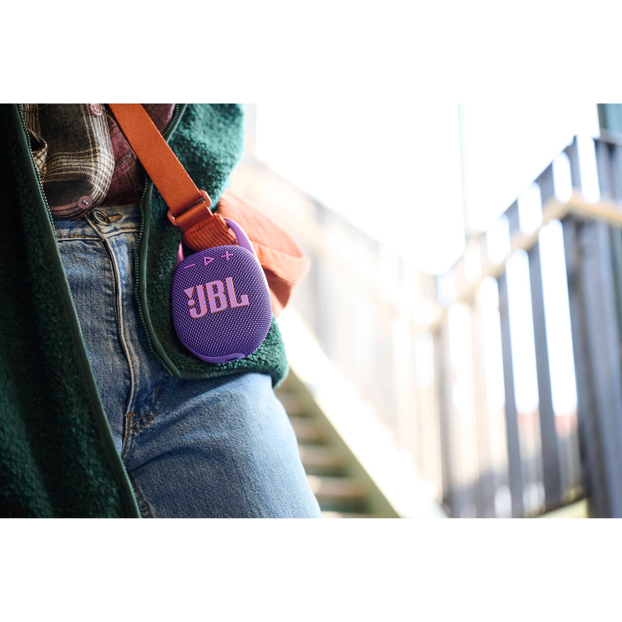 JBL Clip 5 Portable Wireless Bluetooth Speaker, Purple - Certified Refurbished