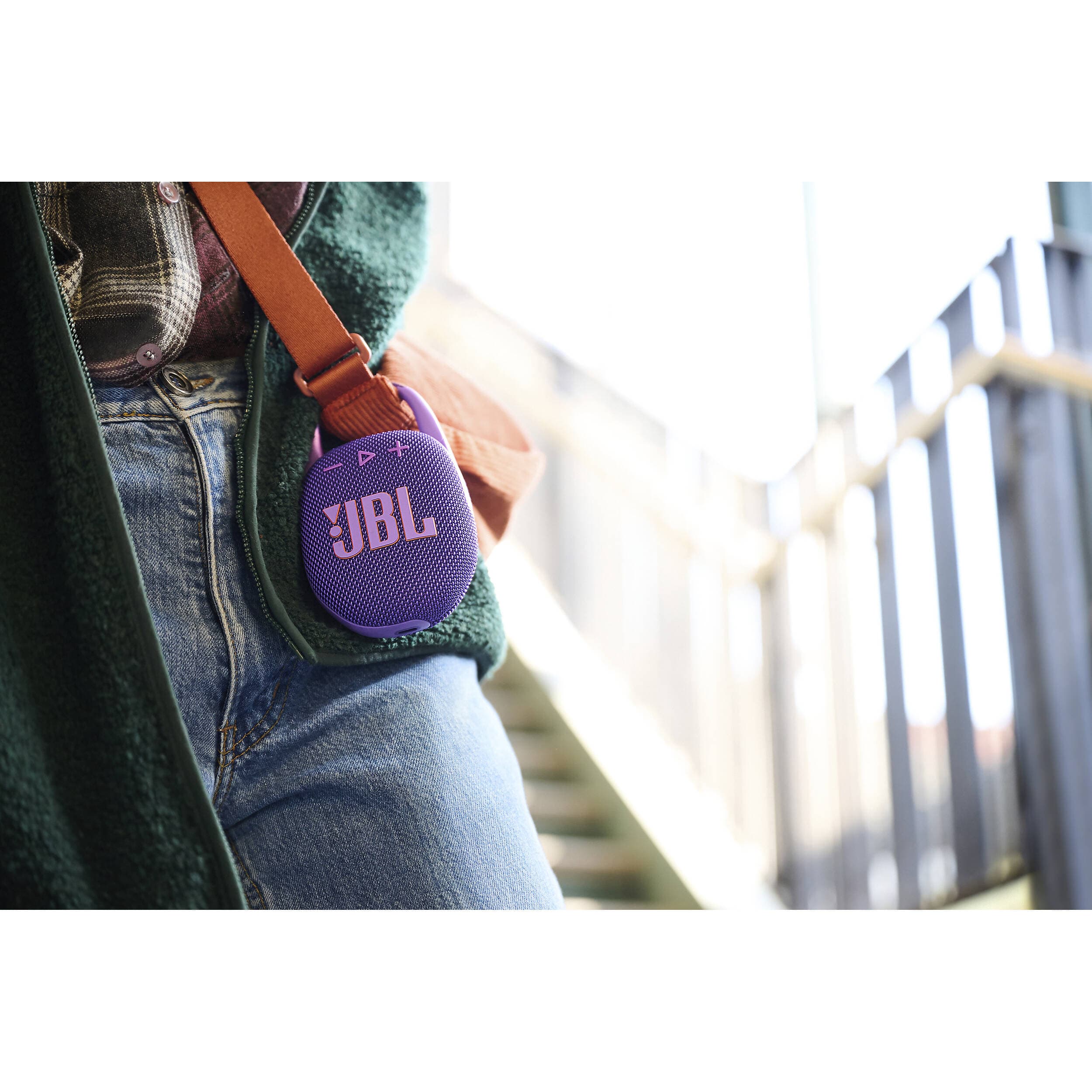 JBL Clip 5 Portable Wireless Bluetooth Speaker, Purple - Certified Refurbished