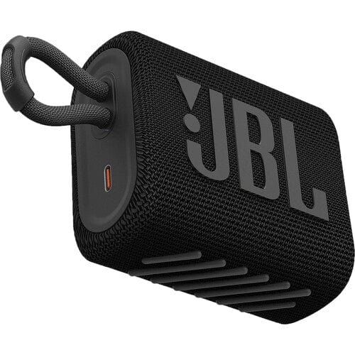 JBL Go 3 Portable Waterproof Bluetooth Speaker, Black - Certified Refurbished