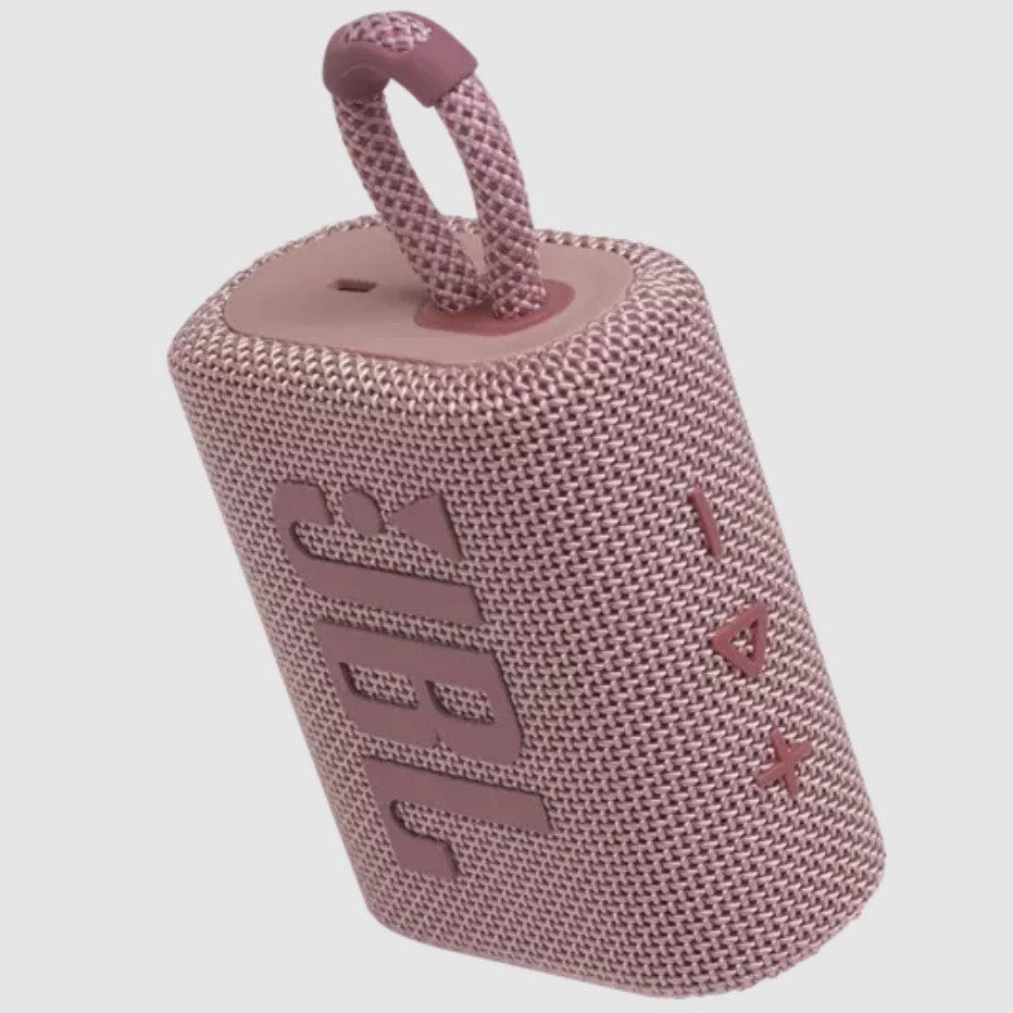 JBL Go 3 Portable Waterproof Bluetooth Speaker, Pink - Certified Refurbished