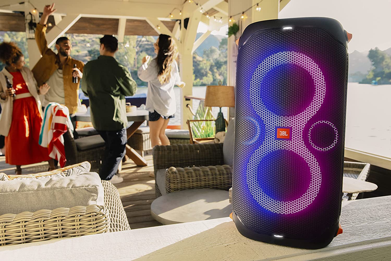 JBL PartyBox 110 Portable Wireless Bluetooth Speaker, 160 Watts - Certified Refurbished