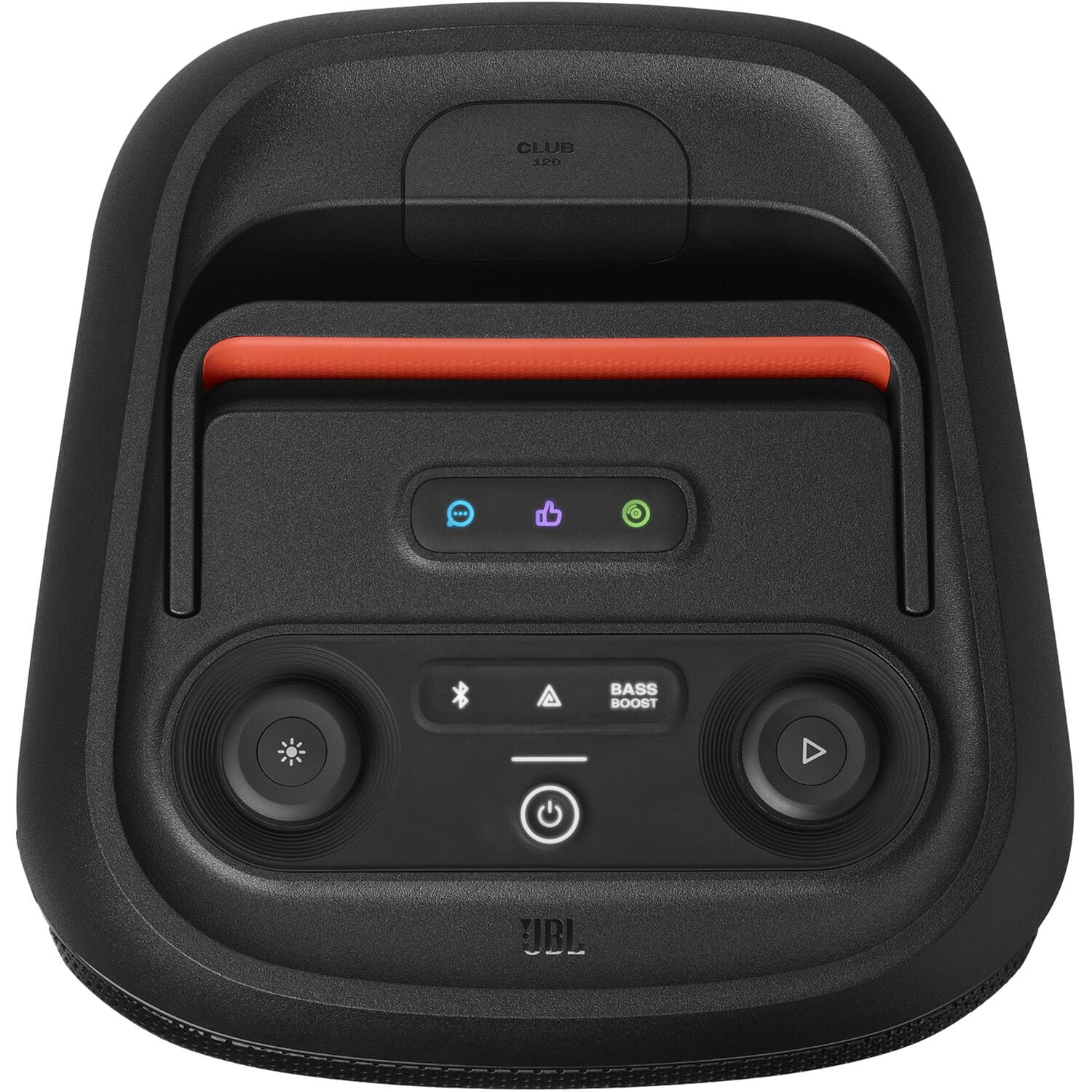 JBL PartyBox Club 120 Wireless Bluetooth Speaker, Light Show, Water-Resistant, Portable, 160 Watts, Black - Certified Refurbished