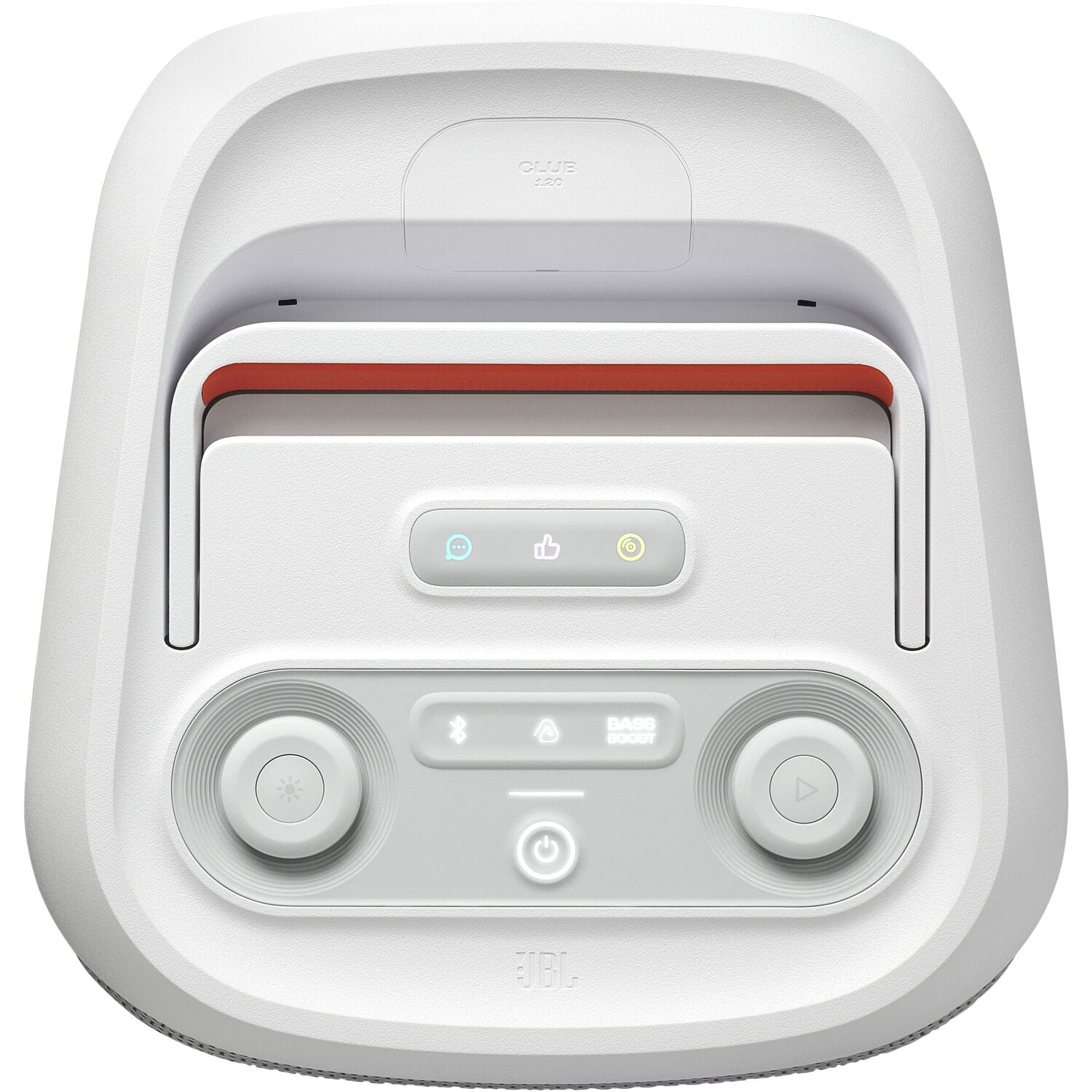 JBL PartyBox Club 120 Wireless Bluetooth Speaker, Light Show, Water-Resistant, Portable, 160 Watts, White - Certified Refurbished