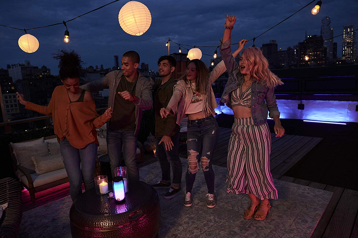 JBL Pulse 4 Portable Bluetooth Speaker Black - Certified Refurbished