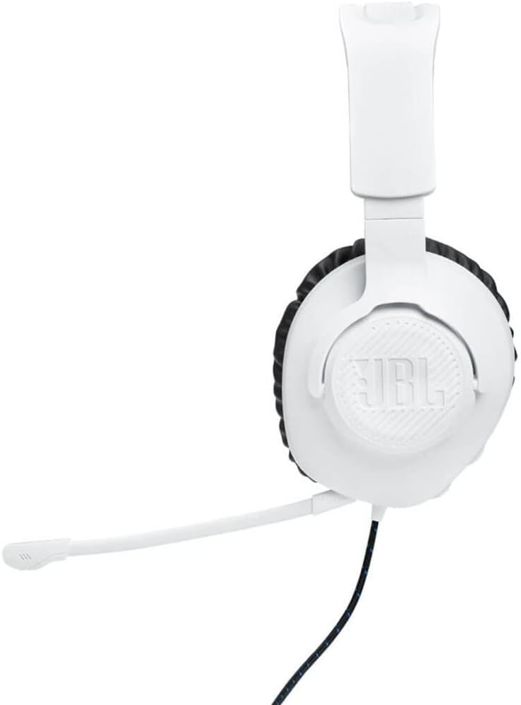 JBL Quantum 100 PS Headphone, White & Blue - Certified Refurbished