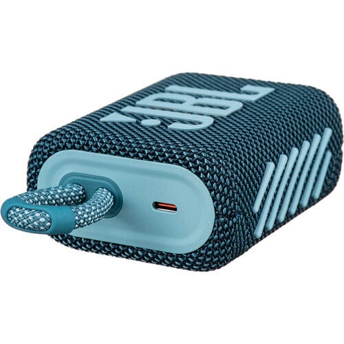 JBL Go 3 Portable Waterproof Bluetooth Speaker, Blue - Certified Refurbished