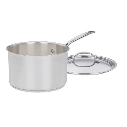 Cuisinart 4 Quart Saucepan with Cover, Silver