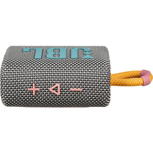 JBL Go 3 Portable Waterproof Bluetooth Speaker, Gray - Certified Refurbished