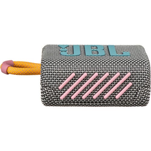 JBL Go 3 Portable Waterproof Bluetooth Speaker, Gray - Certified Refurbished